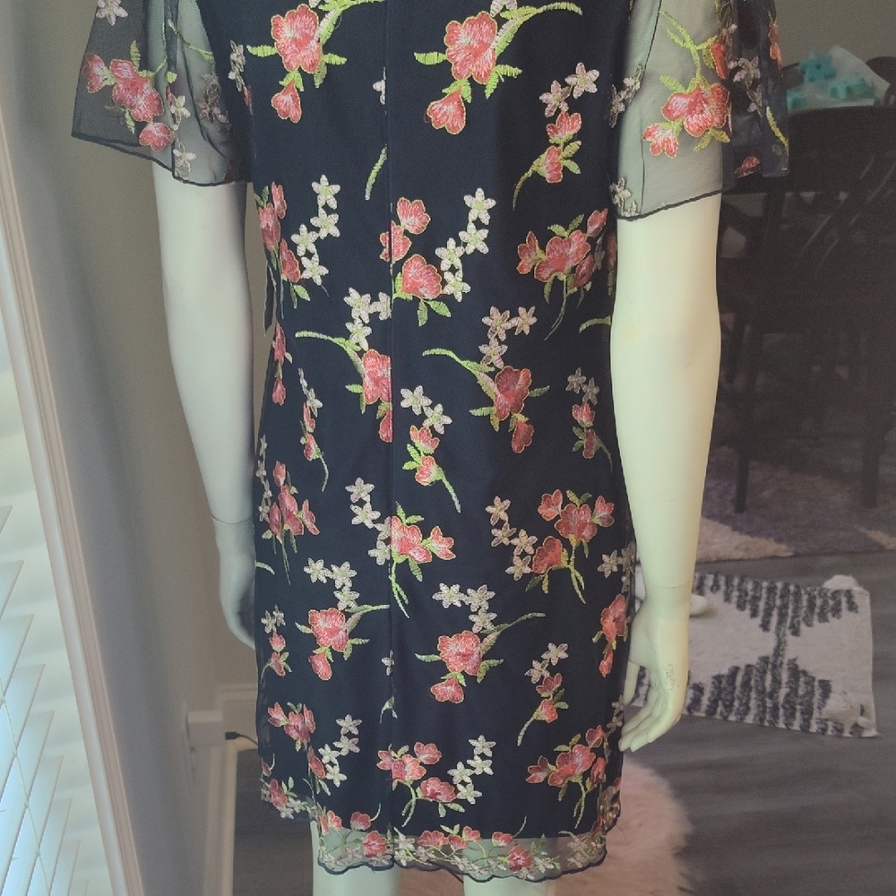Jessica Howard Orange Flutter Sleeve Sheath Dress for Wedding Guest - Picture 10 of 13
